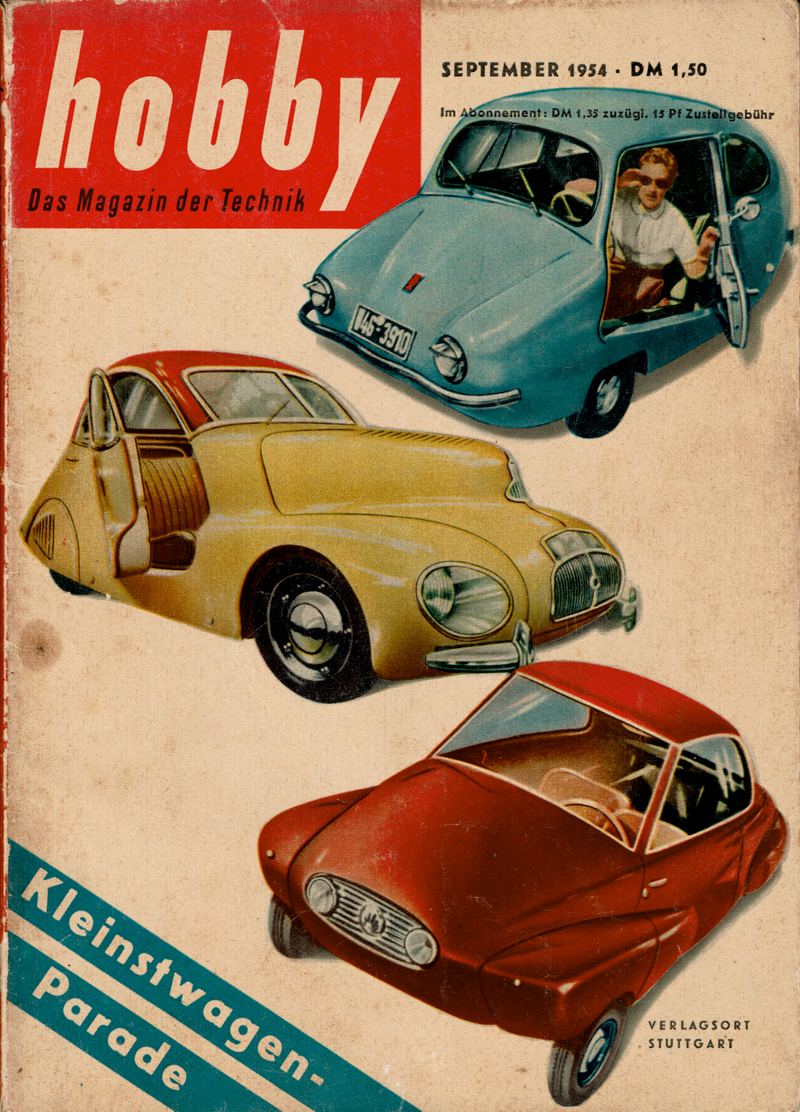 Illustration for article titled Don't Look At Me While I'm Driving: The ZĂĽndapp Janus